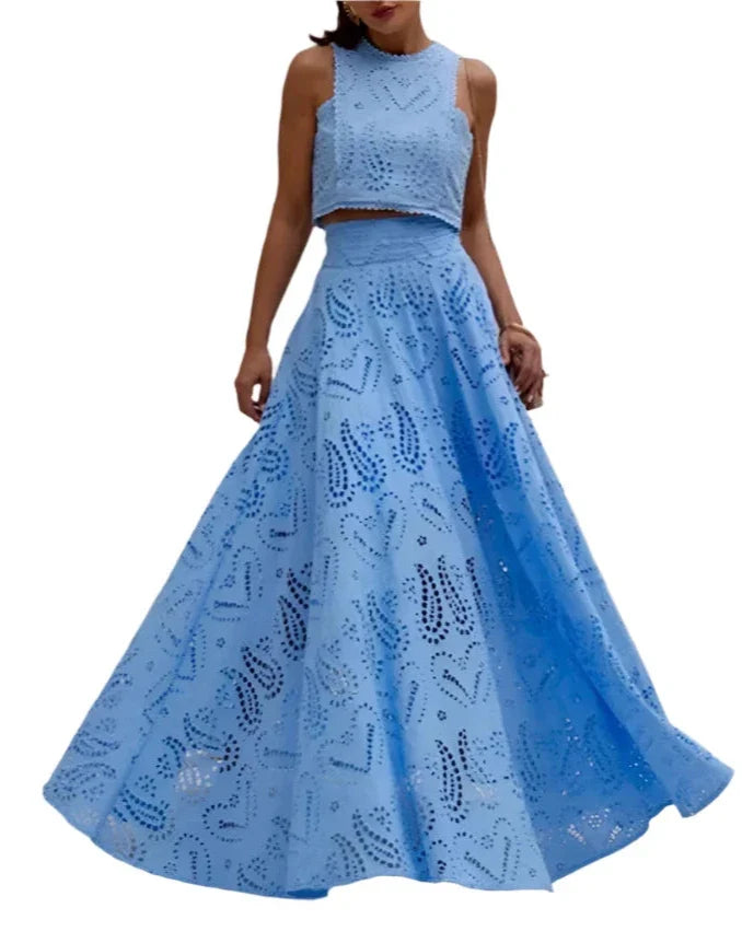 CORALIE Spring Bodycon Set BLUE