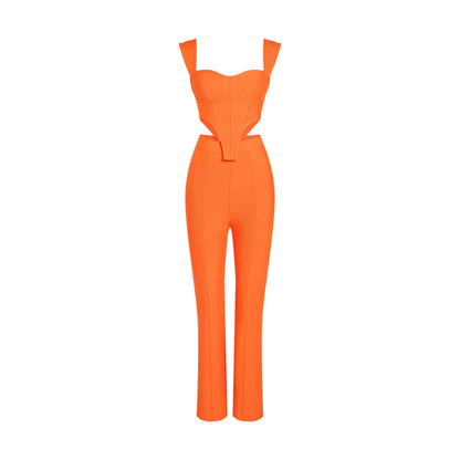 COSIMA Crop Top and Pants Bandage Set