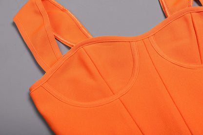 COSIMA Crop Top and Pants Bandage Set