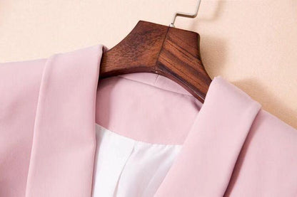 CRISTINA Pink V Neck Long Sleeve Maxi Bodycon Set