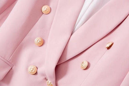 CRISTINA Pink V Neck Long Sleeve Maxi Bodycon Set
