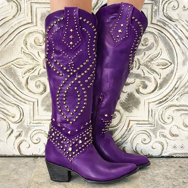 Axela™ | Western Knee-High Boots