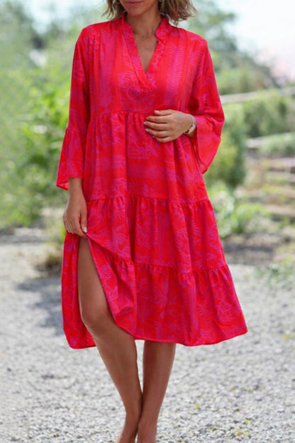 Sage | Women's Boho Flowy Loose Fit Draped Dress