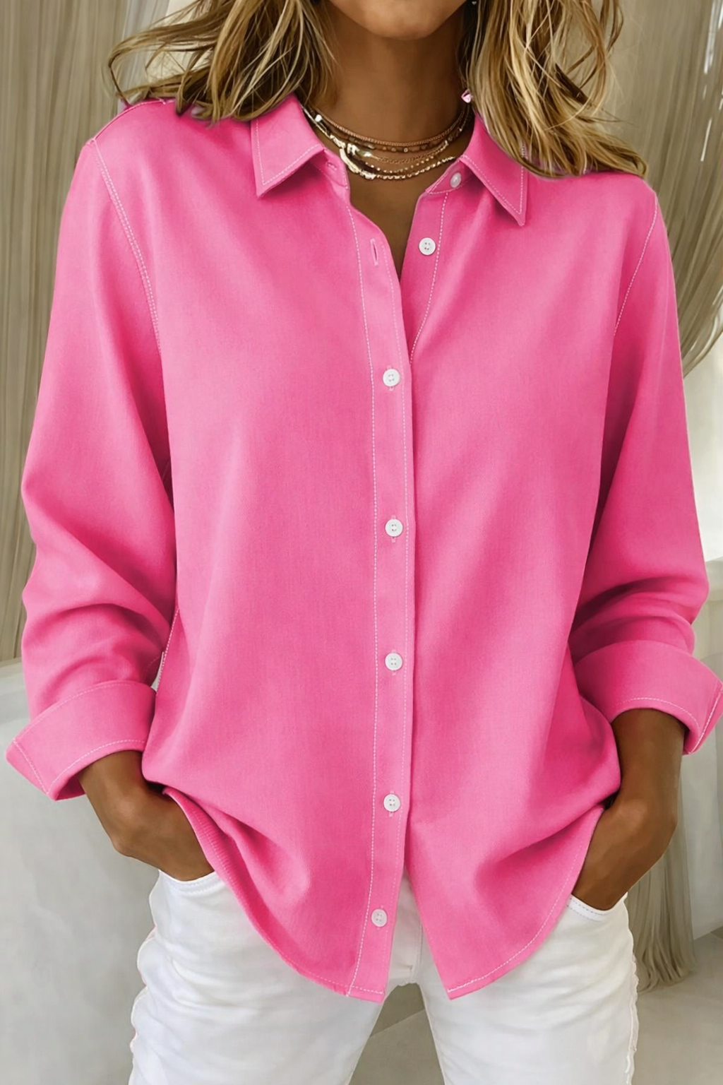 Sophie™ | Elegant Button Blouse