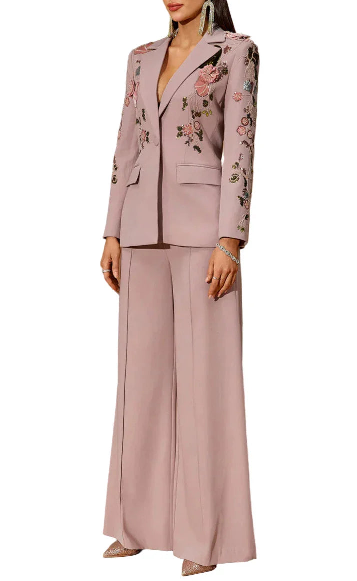 DALIA Sequins Embroidered Bodycon Suit