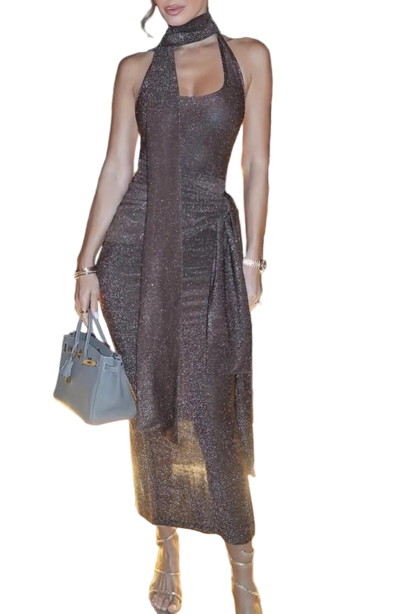 DARA Scarf Bodycon Dress