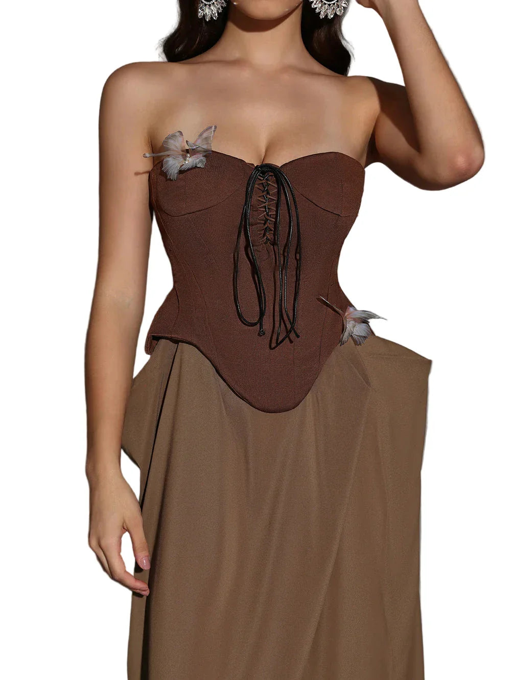 NEXT DAY DELIVERY DORIAN Corset Maxi Set