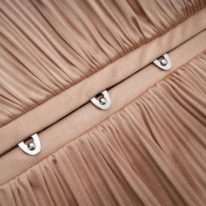 SUNE Pleated Maxi Dress | Elegant Corset Gown