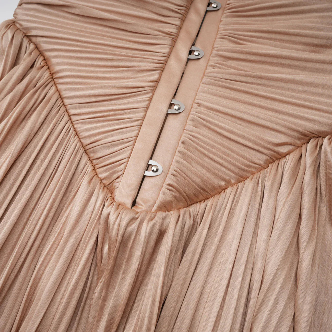 SUNE Pleated Maxi Dress | Elegant Corset Gown