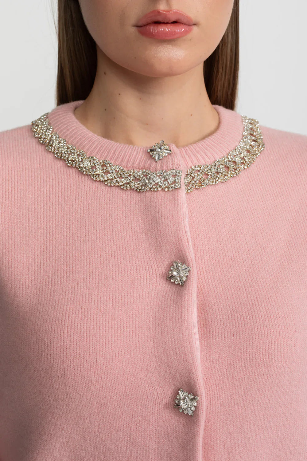 DURU Knit Silver Buttons Midi Bodycon Set