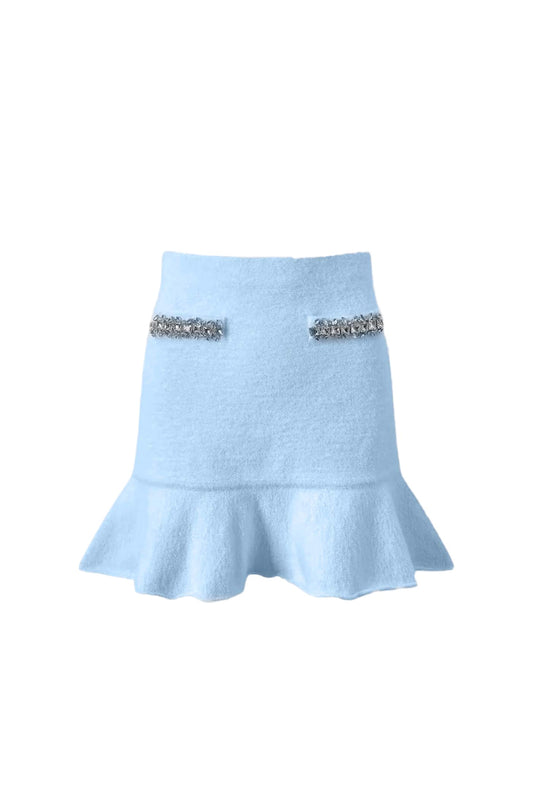 EMILIA SOFT LONG SLEEVES WITH SPARKLING EMBELLISHMENTS MINI BODYCON SET