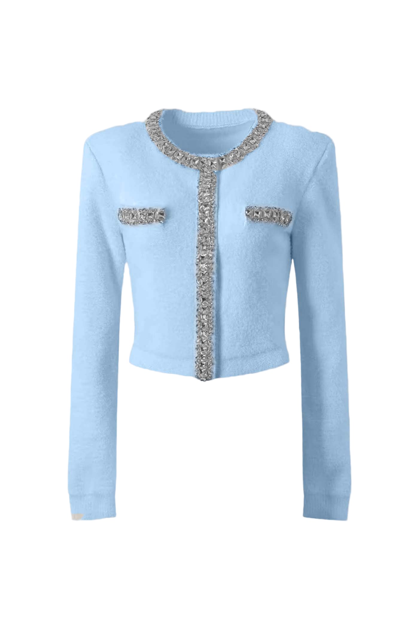 EMILIA SOFT LONG SLEEVES WITH SPARKLING EMBELLISHMENTS MINI BODYCON SET