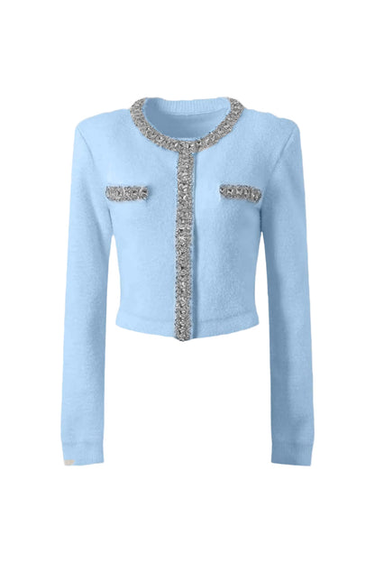 EMILIA SOFT LONG SLEEVES WITH SPARKLING EMBELLISHMENTS MINI BODYCON SET