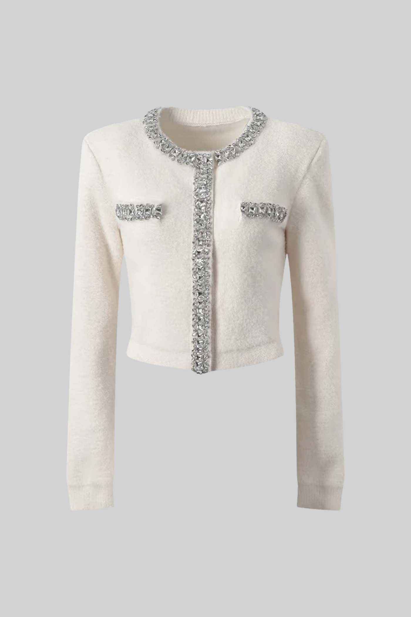 EMILIA SOFT LONG SLEEVES WITH SPARKLING EMBELLISHMENTS MINI BODYCON SET