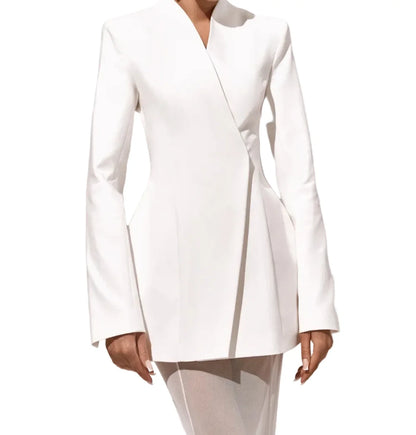 PINKAPPLE DRESSES ERIN Tailored Blazer and Wide-Leg Sheer Pants