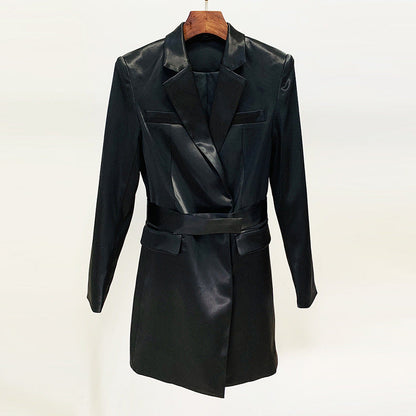 EVELYNA Blazer Bodycon Dress BLACK