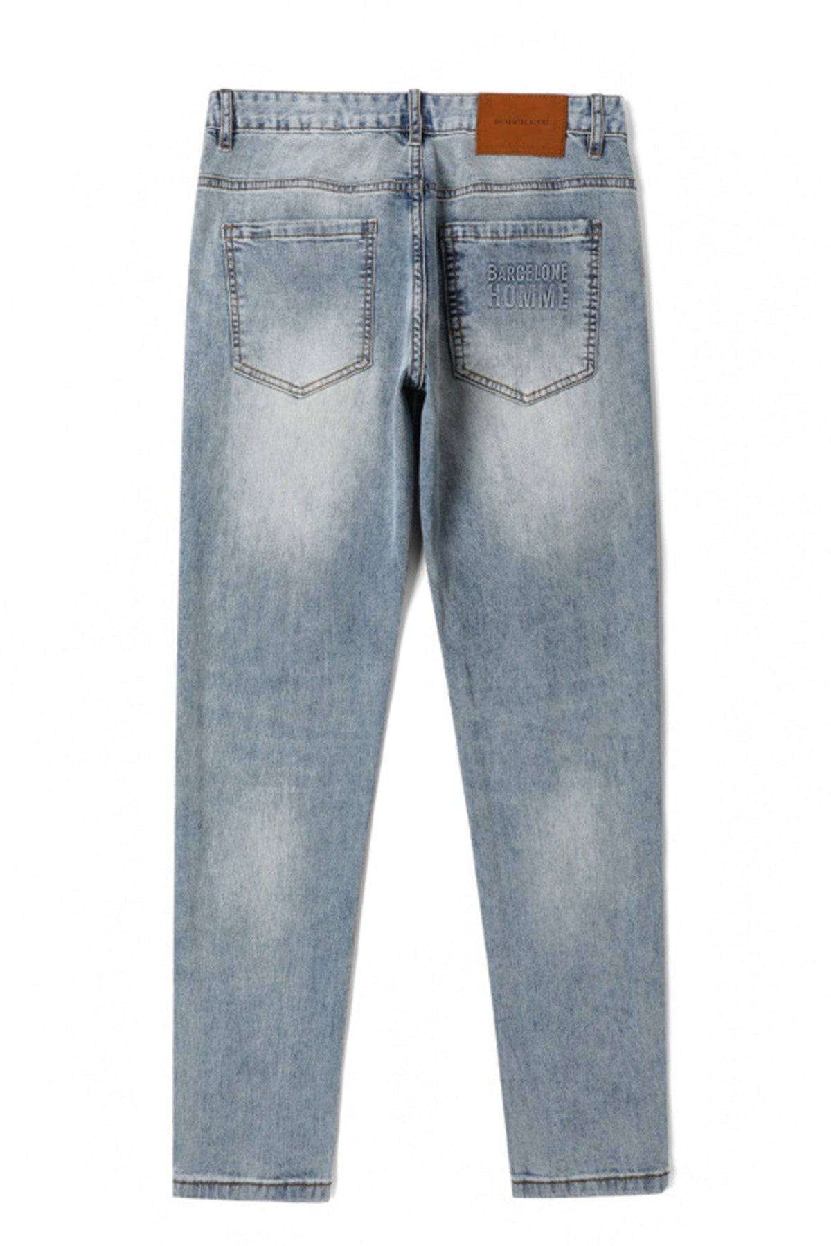 Men's Washed Slim Fit Jeans