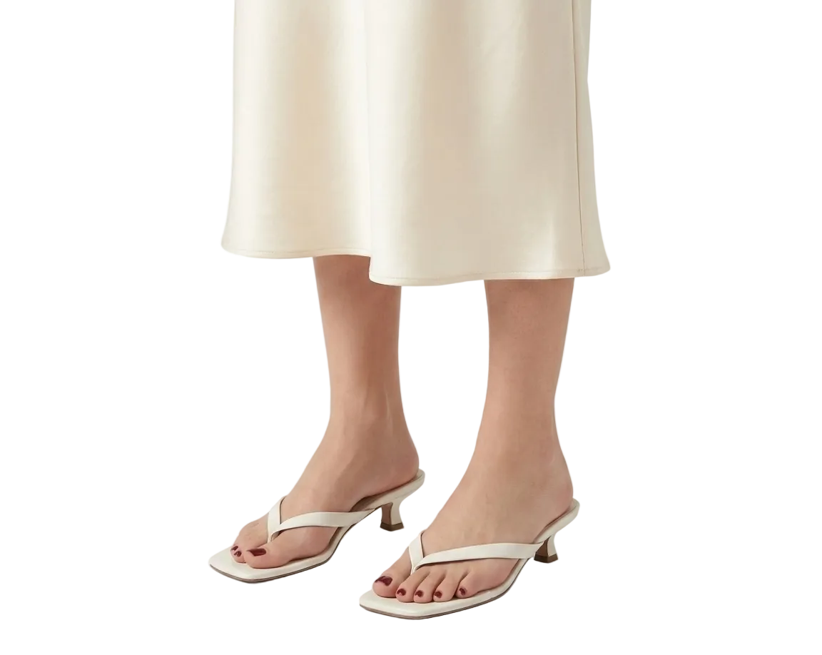 Women Summer Square Toe Heels | Low Heel  | Beach | Vacation