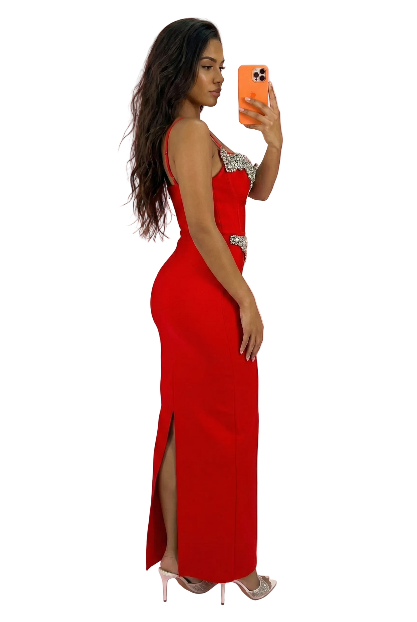 BEDOLA Crystals Corset Maxi Bandage Dress