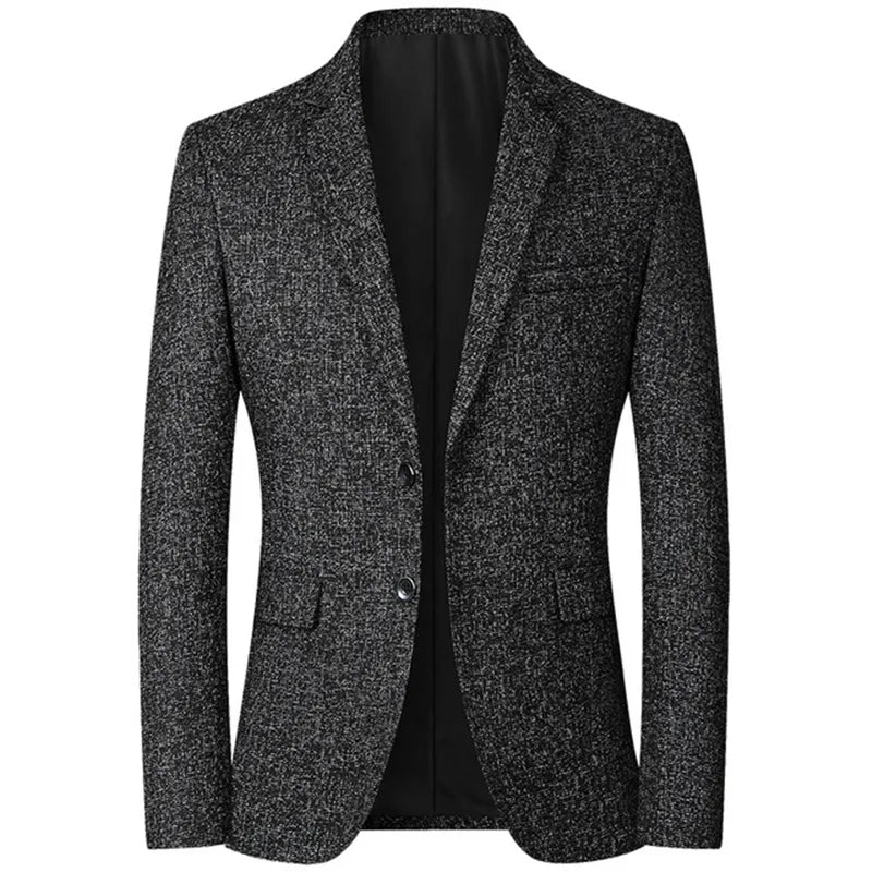 Men Blazer | Slim Casual Business Suit Top Black