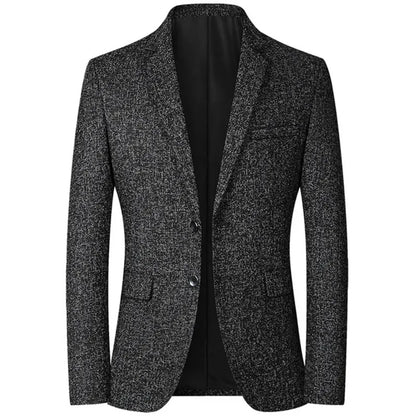 Men Blazer | Slim Casual Business Suit Top Black