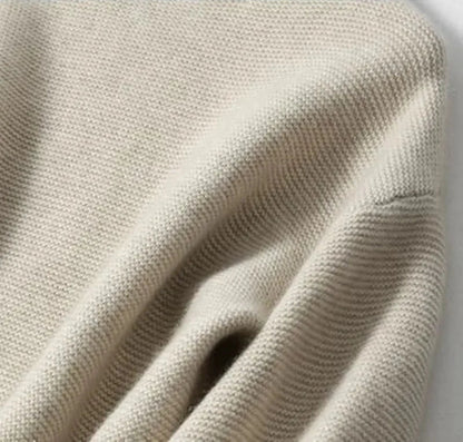 Women Cashmere Sweater | High Neck Thick Wool Pullover
