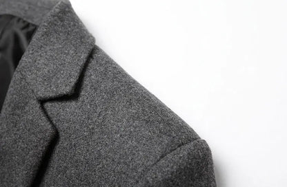Wool Blazer Men | Business Casual Winter Wedding Suit Coat