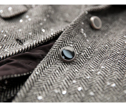 Wool Blend Blazer Women | Vintage Tailored Outerwear
