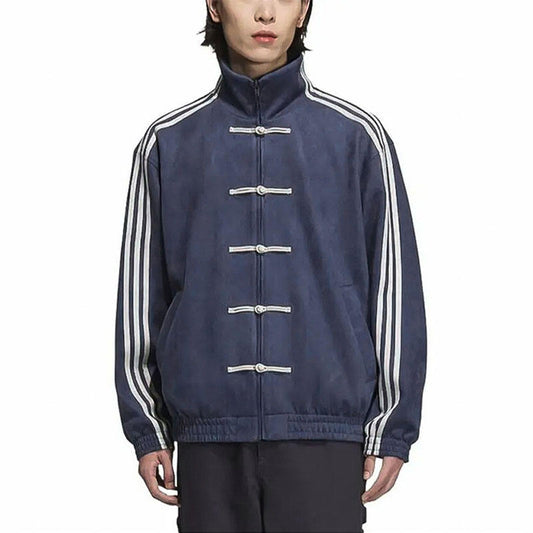 Unisex Baseball Jacket | Button Design | Spring | Autumn | Stand Collar | Sporty | Open Cardigan