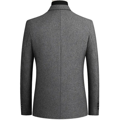 Wool Blazer Men | Business Casual Winter Wedding Suit Coat