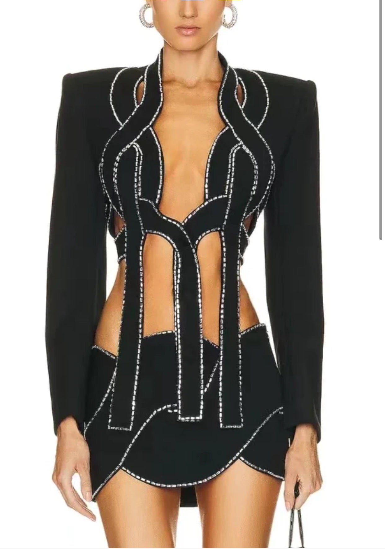 NEXT DAY DELIVERY HASNA Asymmetric Bandage Set