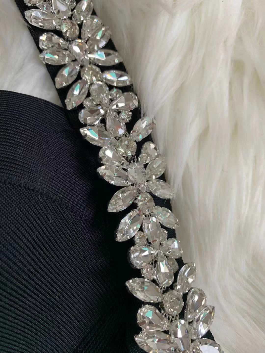 HUBERTA ONE SHOULDER SLEEVELESS RHINESTONE MINI BANDAGE DRESS