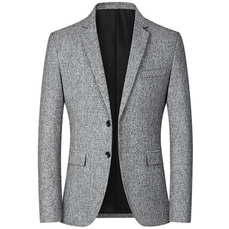 Men Blazer | Slim Casual Business Suit Top Grey
