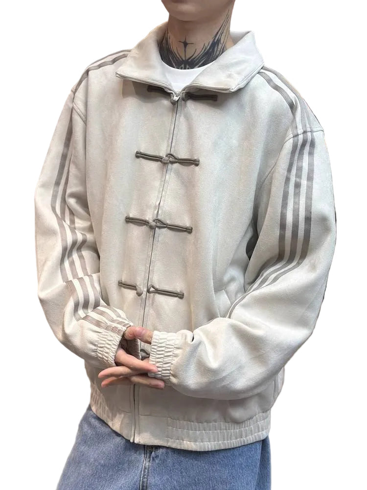 Unisex Baseball Jacket | Button Design | Spring | Autumn | Stand Collar | Sporty | Open Cardigan