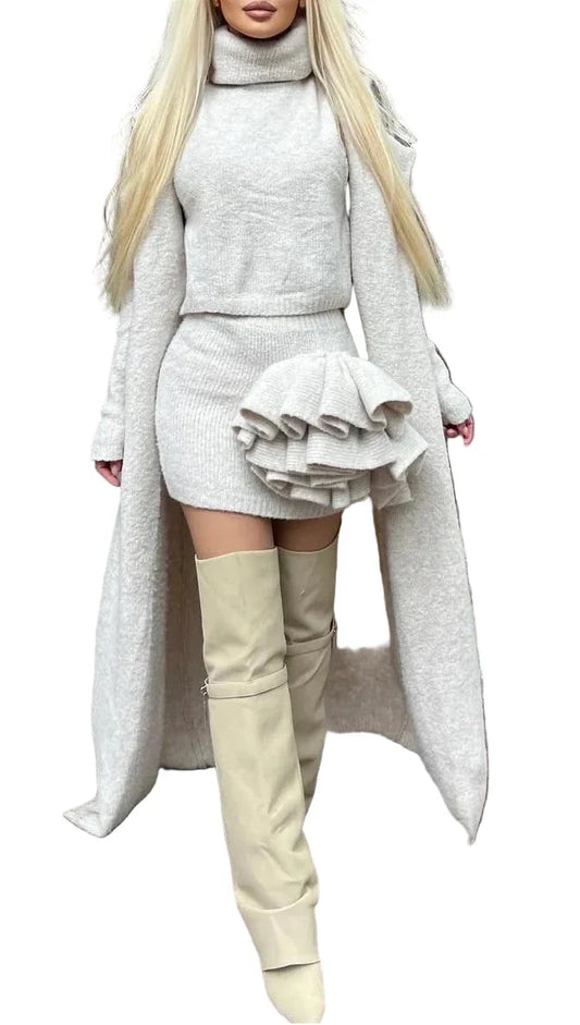 ILSE Knit 3 Pieces Bodycon Set