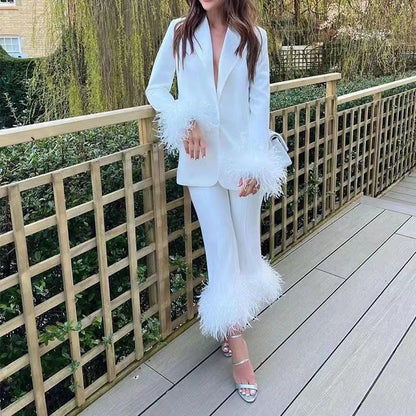 ERICA Feathers Set WHITE