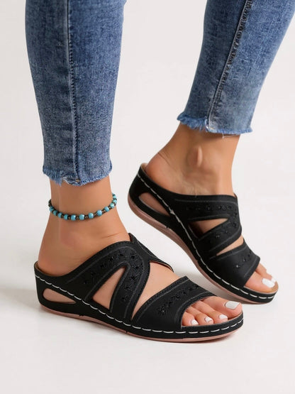 Margaux | Women's Cushioned Slip-On Sandals