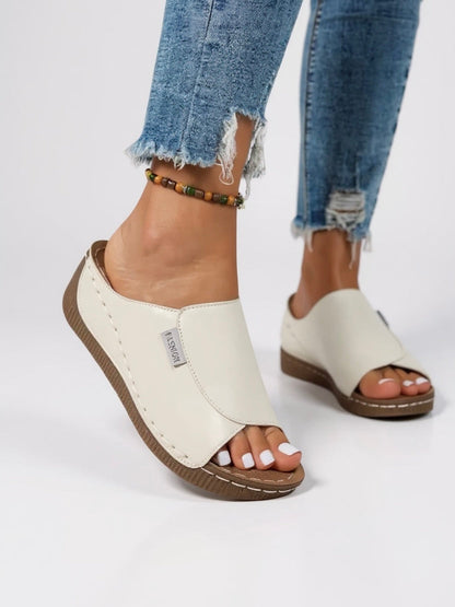Heather | Women's Platform Cushioned Slides
