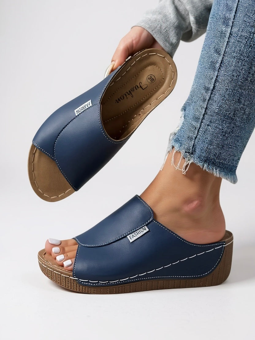 Heather | Women's Platform Cushioned Slides