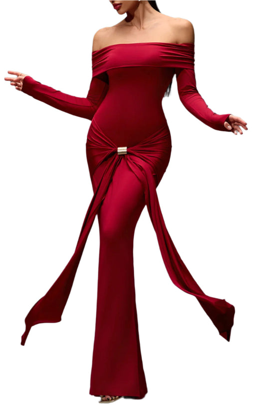 ADAMA Strapless Bodycon Maxi Dress