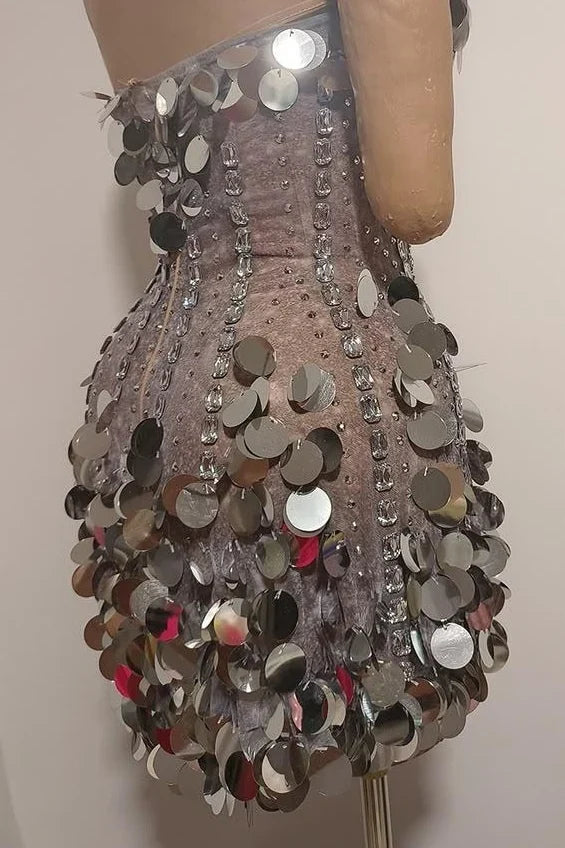 ZAIRA Sequin Corset Mini Dress | Embellished Party Dress