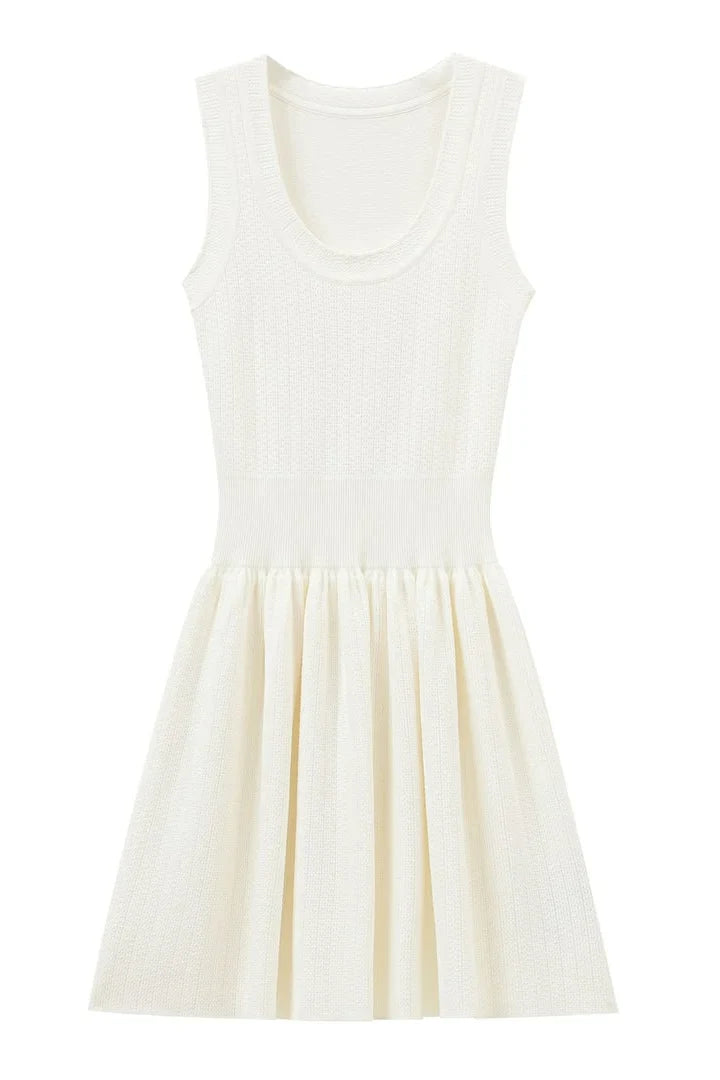 HELEN Sleeveless Knit Fit & Flare Dress
