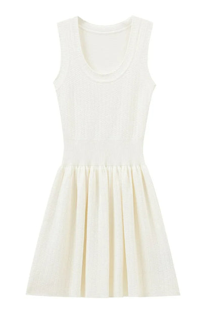 HELEN Sleeveless Knit Fit & Flare Dress