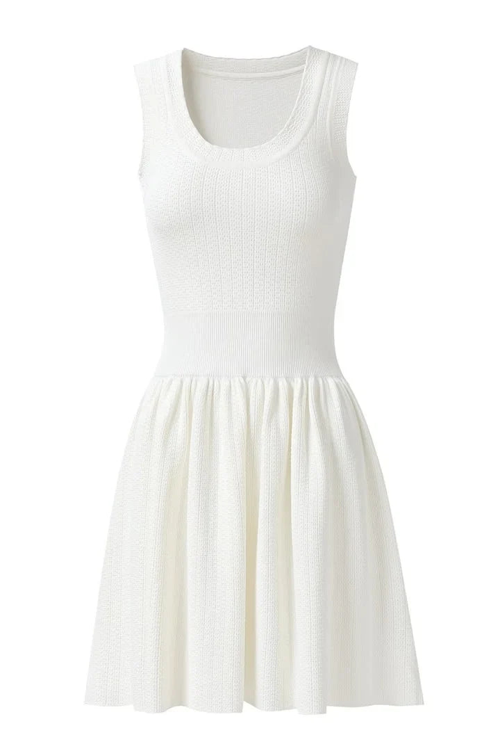 HELEN Sleeveless Knit Fit & Flare Dress