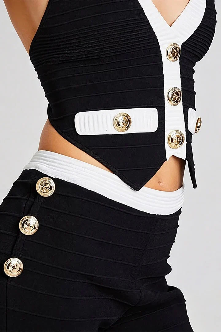 CINDY CHECKMATE TUXEDO SET
