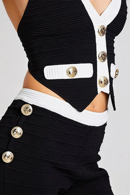 CINDY CHECKMATE TUXEDO SET