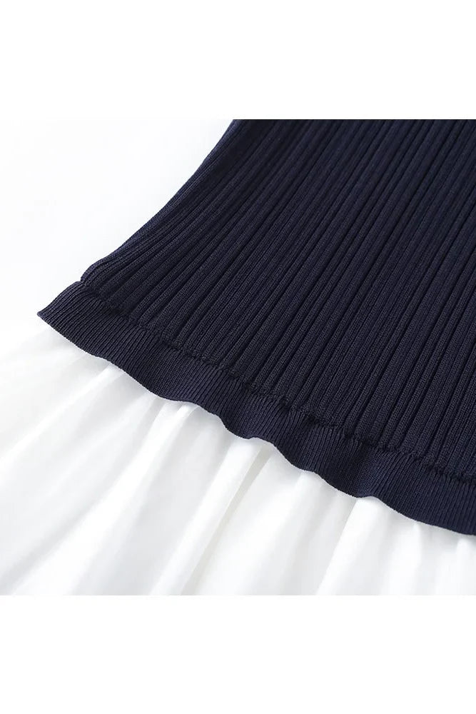 ALTIN Country Club Crush Maxi Dress – Knit Polo Top & Tiered White Maxi Dress