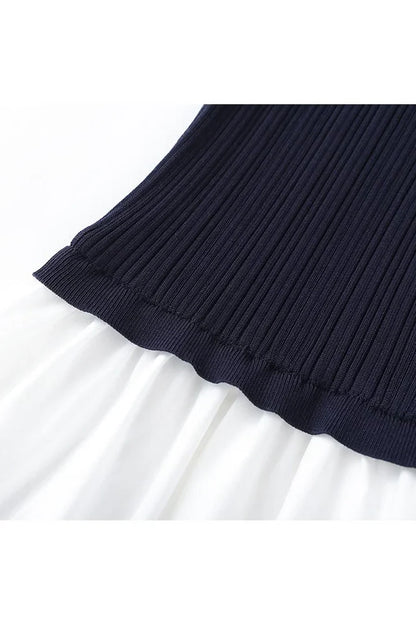 ALTIN Country Club Crush Maxi Dress – Knit Polo Top & Tiered White Maxi Dress