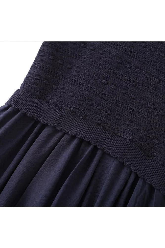AKASYA Monaco Maxi Dress – Sleeveless Fit & Flare Textured Maxi Dress
