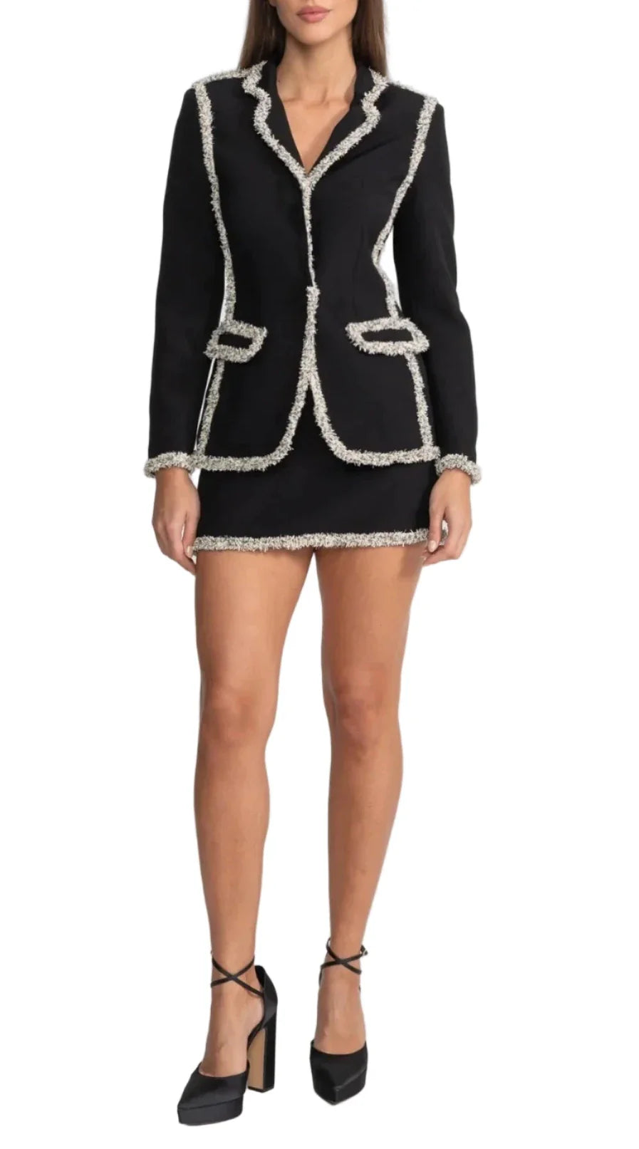 LUCA Tweed Sparkling Mini Bodycon Set